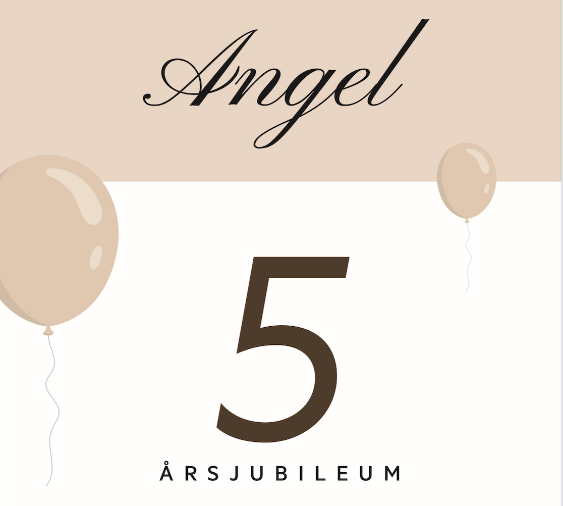 5 års jubileum - Angel dameklær